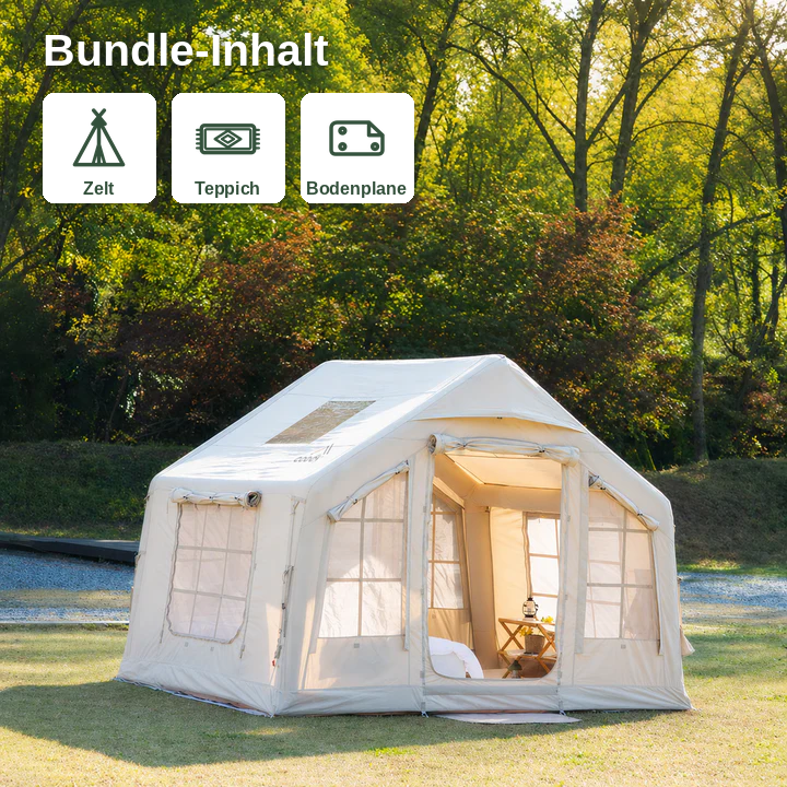 Coody 8.0 Bundle – Zelt + Teppich + Bodenplane – Coody – Aufblasbare Zelte & Camping Zubehör