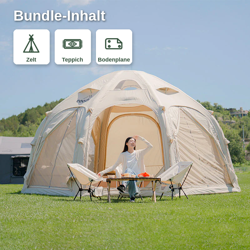 Coody Dome Bundle – Zelt + Teppich + Bodenplane – Coody – Aufblasbare Zelte & Camping Zubehör