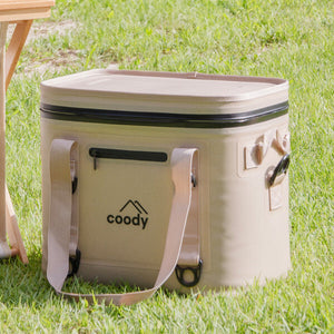 Coody Kühltasche - Cooler bag Beige/Olivegrün/Grau