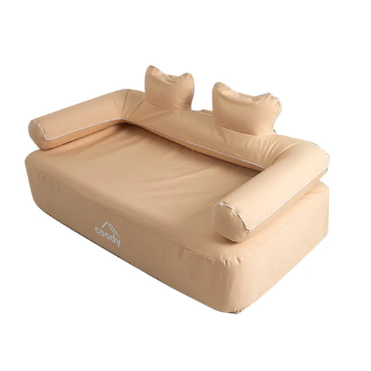 Coody inflatable sofa Beige/Olivegrün/Schwarz