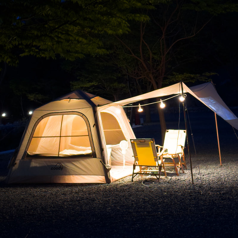 Coody 5.8 Aufblasbares Luftzelt Beige – Coody – Aufblasbare Zelte & Camping Zubehör