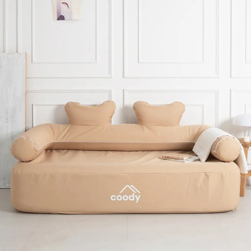 coody inflatable sofa Beige/Olive Green/Black