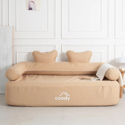 coody inflatable sofa Beige/Olive Green/Black