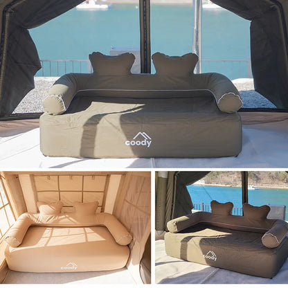 coody inflatable sofa Beige/Olive Green/Black