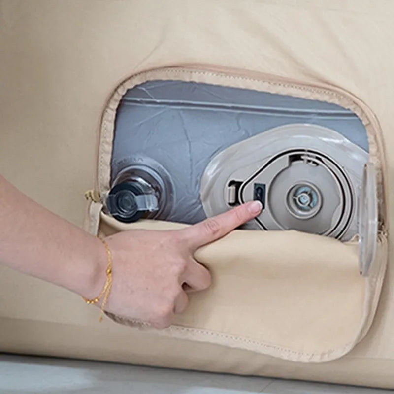 coody inflatable sofa Beige/Olive Green/Black