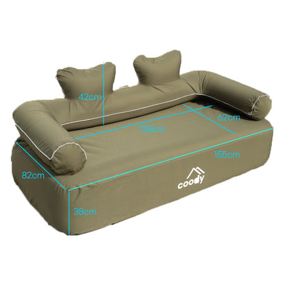 coody inflatable sofa Beige/Olive Green/Black