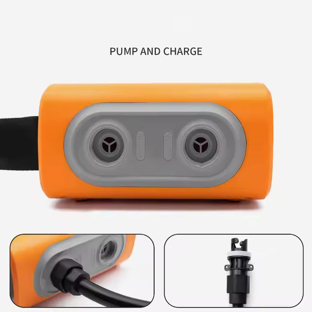 Coody elektrische Luftpumpe 133P Lithium Orange – Produktbild 4 | Coody Camping