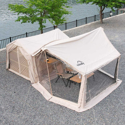 Coody 7.0 Bundle – Zelt + Bodenplane + Teppich – Beige