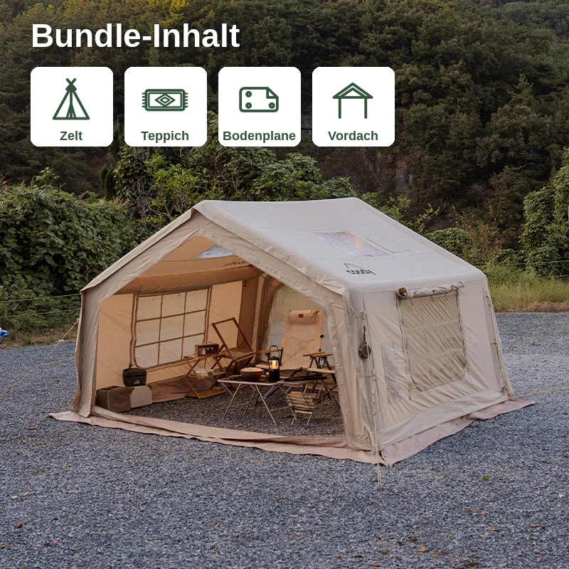 Coody 10.0 Bundle – Zelt + Teppich + Bodenplane + Vordach
