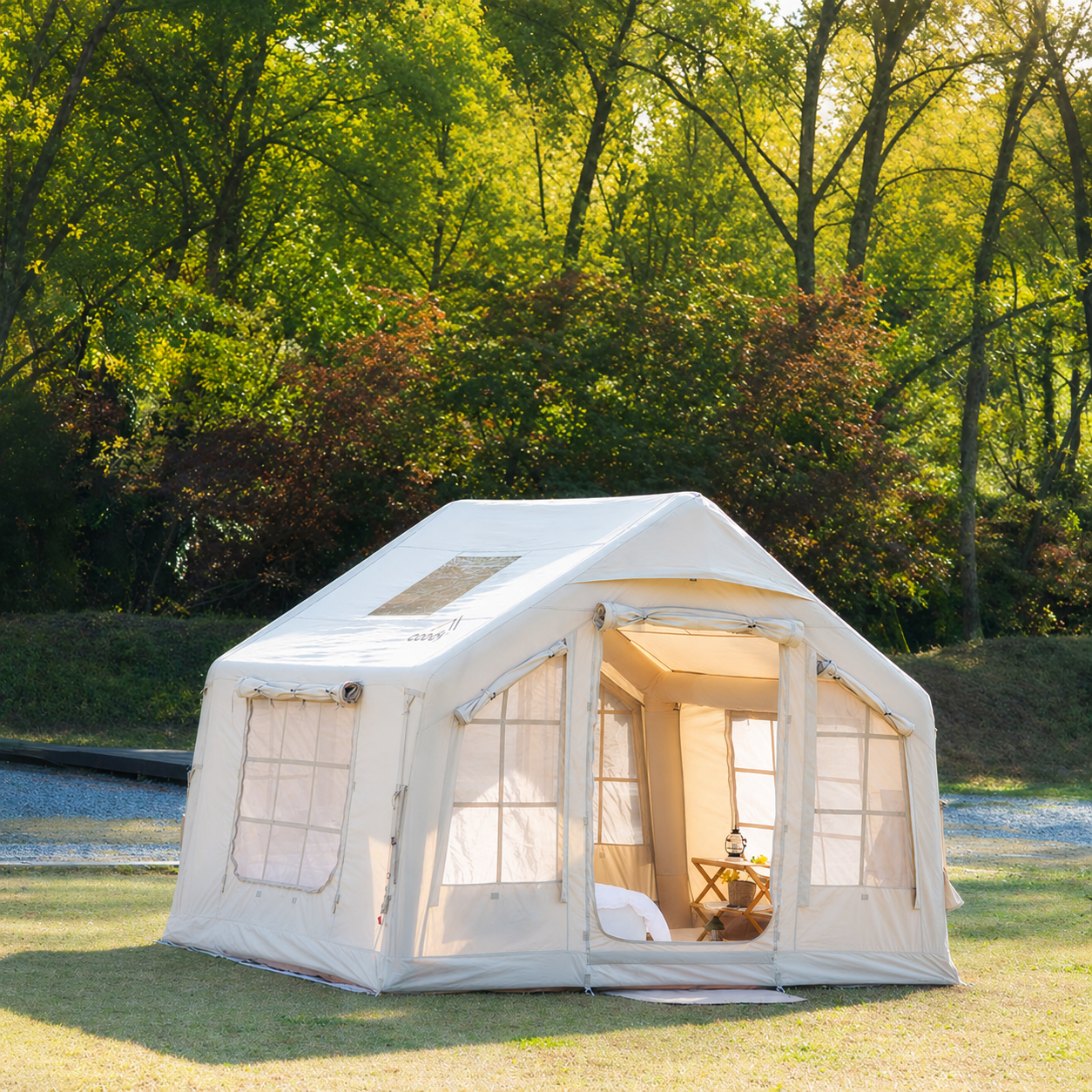 Coody 8.0 Aufblasbares Luftzelt Beige – Coody – Aufblasbare Zelte & Camping Zubehör