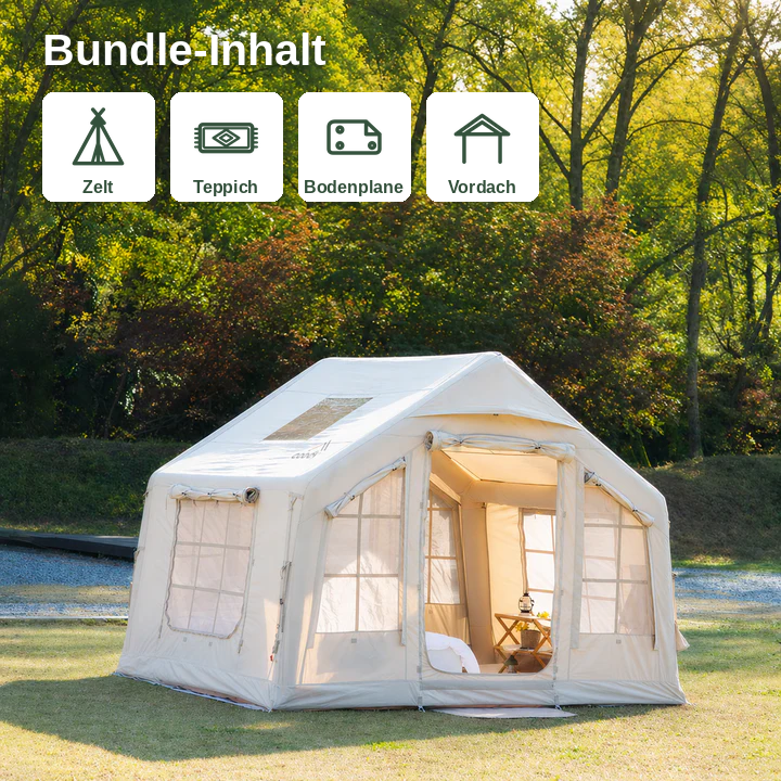 Coody 8.0 Bundle – Zelt + Teppich + Bodenplane + Vordach