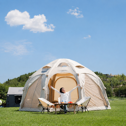 zelt deal Coody Dome Aufblasbares Kuppelzelt Beige – Coody – Aufblasbare Zelte & Camping Zubehör