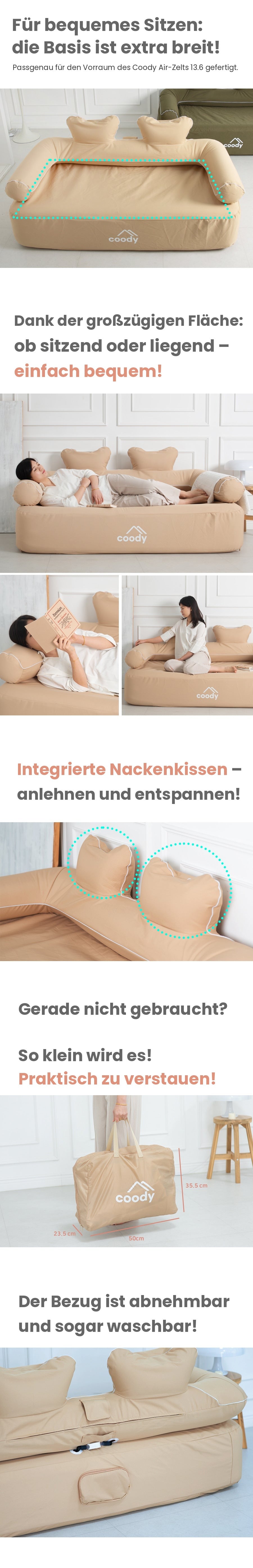 Coody aufblasbares Sofa