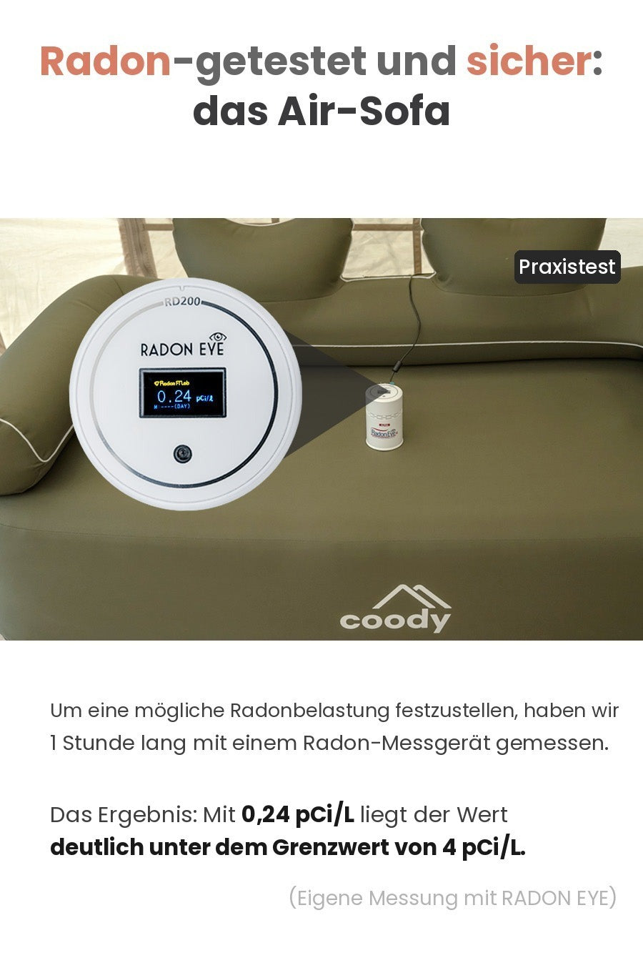 Coody aufblasbares Sofa