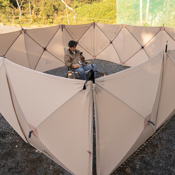 Coody Windschutz – Effektiver Wind Break für den Campingplatz