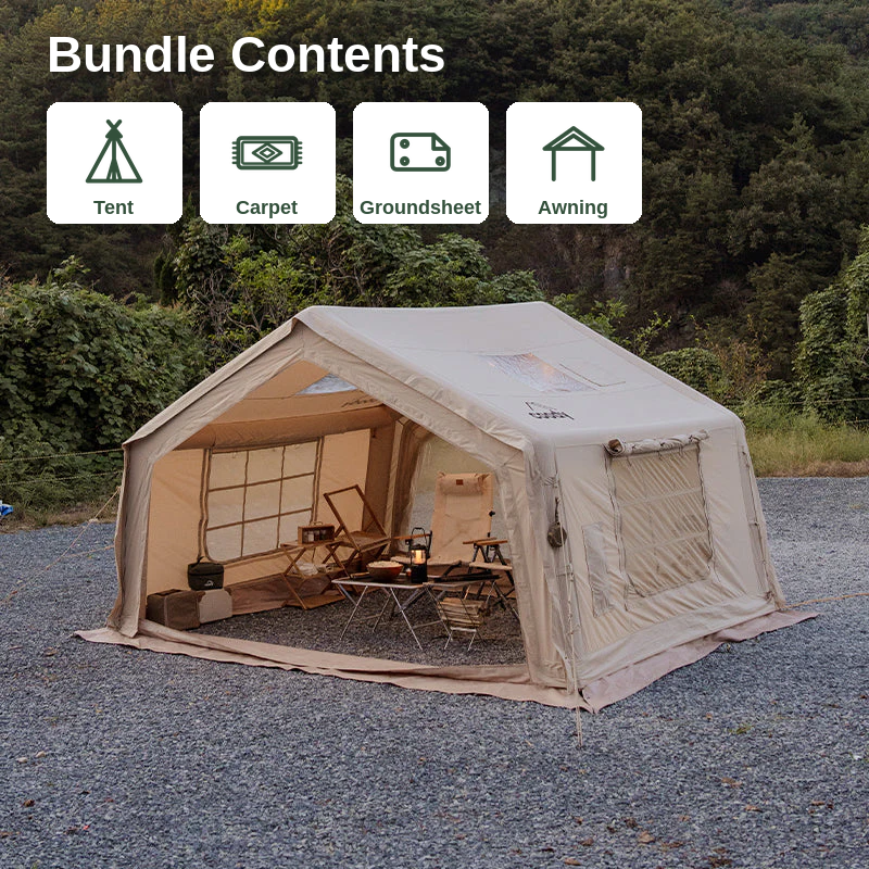 Coody 10.0 Bundle – Tent + Carpet + Groundsheet + Awning