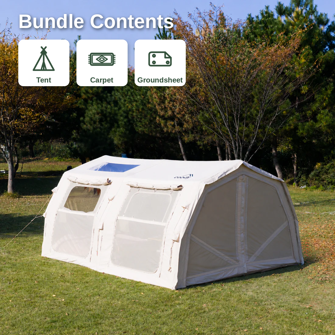 Coody Familia Pro Bundle – Tent + Carpet + Groundsheet